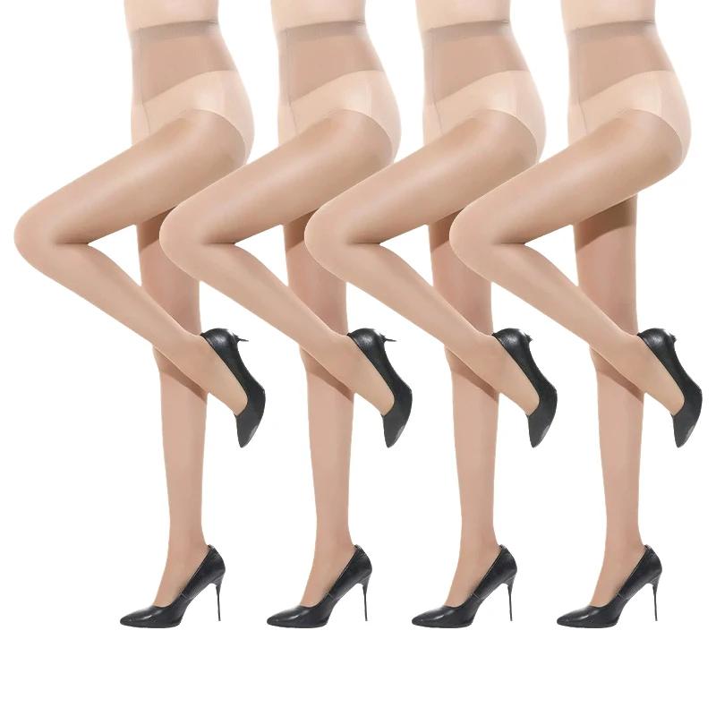 1/4 Stück 0D Strümpfe Damen Hautfarbe Strumpfhosen Reißfest Anti-Hakenfaden Strumpfhosen Schwarze Socken Schlank Ultra Dünne Leggings 1pair beige