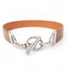 Excellent Belt Margiela Era Chaine d'Ancre Leather Brown Leather Women Used
