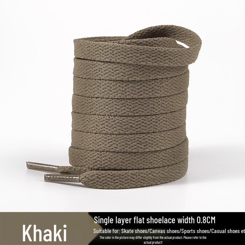 Ploché tkaničky do plátěných sportovních a skate bot, ležérních bot, malých bílých bot, unisex čistě bílé tkaničky