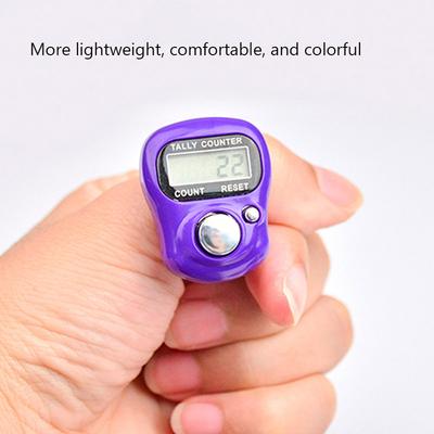 1 Stück Mini Haushalts-Elektronischer Zähler Hand Tally Clicker Zähler Ring Digitale Zähler Strichzähler für Gebet Fußball Übung