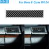 For Mercedes-Benz E-Class W124 1985-1996 Carbon Fiber Co-pilot Instrument Air Vent Panel Trim Strips Car Accessories Sticker