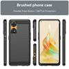 Handyhülle mit gebürsteter Kohlefasertextur für Oppo Reno8 T 4G, Flexible TPU-Handyhülle