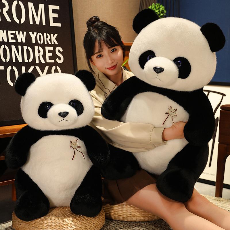 Cute giant panda hug bear doll plush toy super soft sleeping pillow cloth doll bed doll gift female