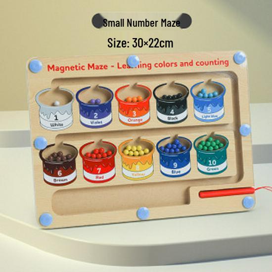 

Магнитный лабиринт с бусинами: Обучающая игра для детей 2-6 лет, с акцентом на числа и раннее развитие