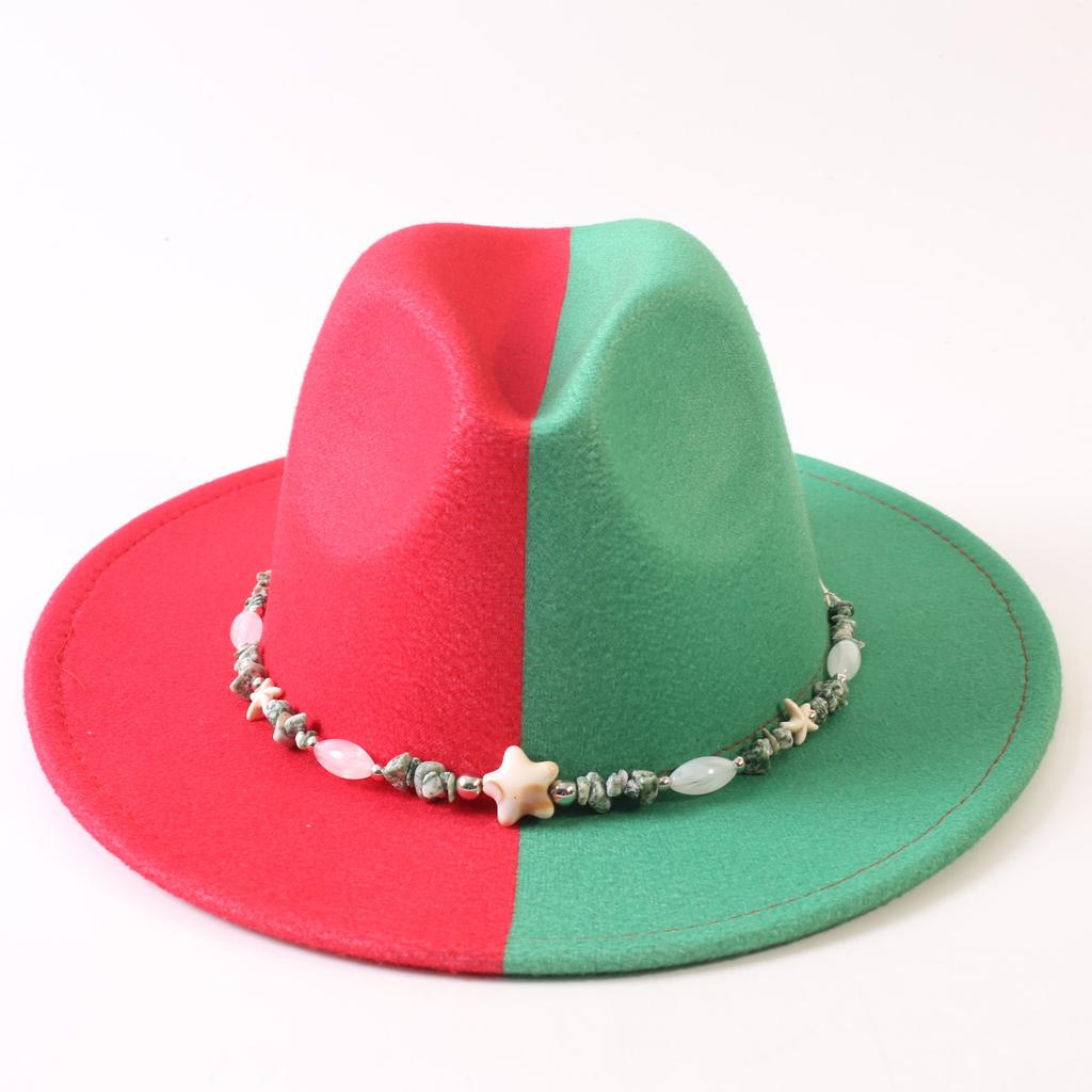 Popular European and American Classic Double-color Wide-brimmed Top Hat Men's and Women's Fashion OL Style Cowboy Hat Jazz Hat