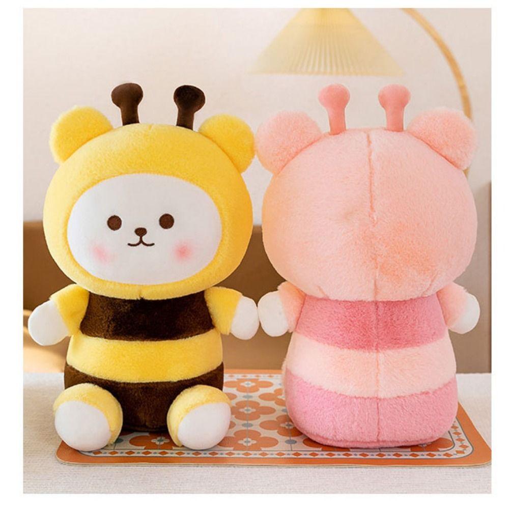 Bee Shape Bee Doll Plush Toy PP Cotton Bees Bear Plush Dolls Bee Stuffed Toys  Home Decor