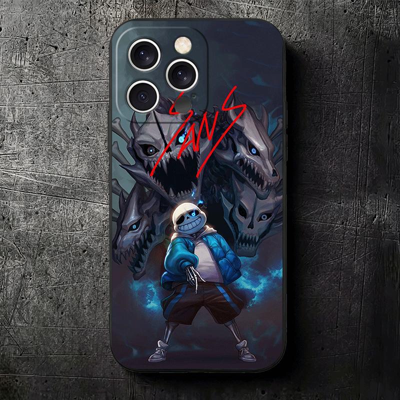 U-Undertale S-Sans Soft Phone Case for iPhone 16 16E 17 Air 15 Pro Max 14 Plus 13 Mini 11 12 7 Black Cover Back Shell