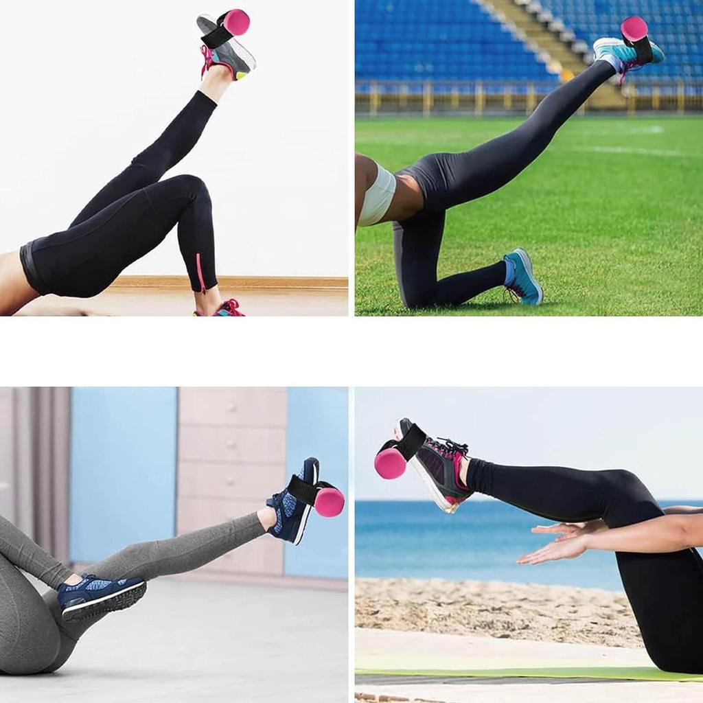 Adjustable Ankle Straps for Strength Training & Yoga - Leg Slimming Support