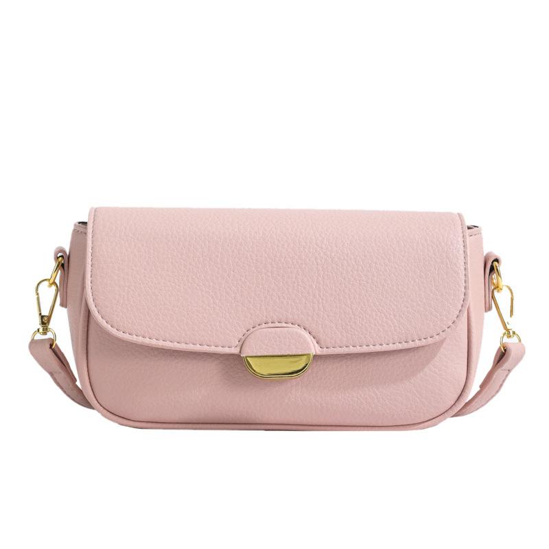 Underarm bag women's new texture women's casual shoulder messenger bag solid color fashion small square bag