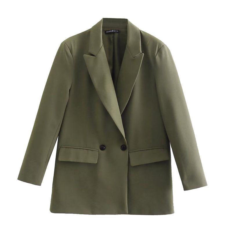 Araltay New Arrival Fashion Style Women's Clothing Fashion All-Match Pure Color Profile Double Breasted Suit Outwear 2753122