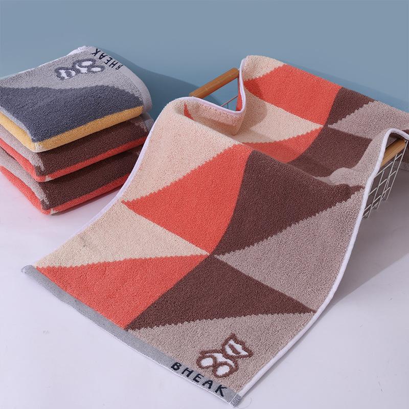 Cotton Towel Thickened Jacquard Soft Absorbent Adult Household Polyester Cotton Towel Quick Drying Towel Cotton Children's Face Towel