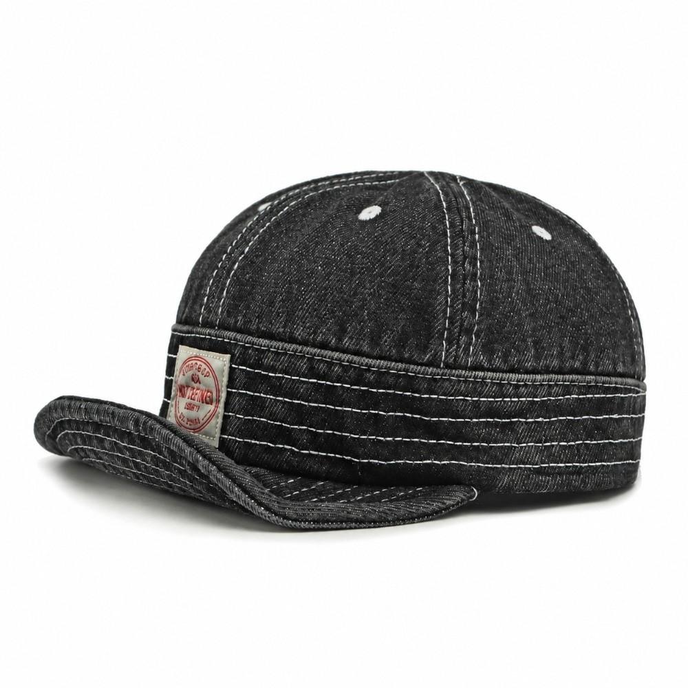 Washed Denim Denim Baseball Cap Vintage Sun Hat Casual Soft-Brimmed Hat for Men Women