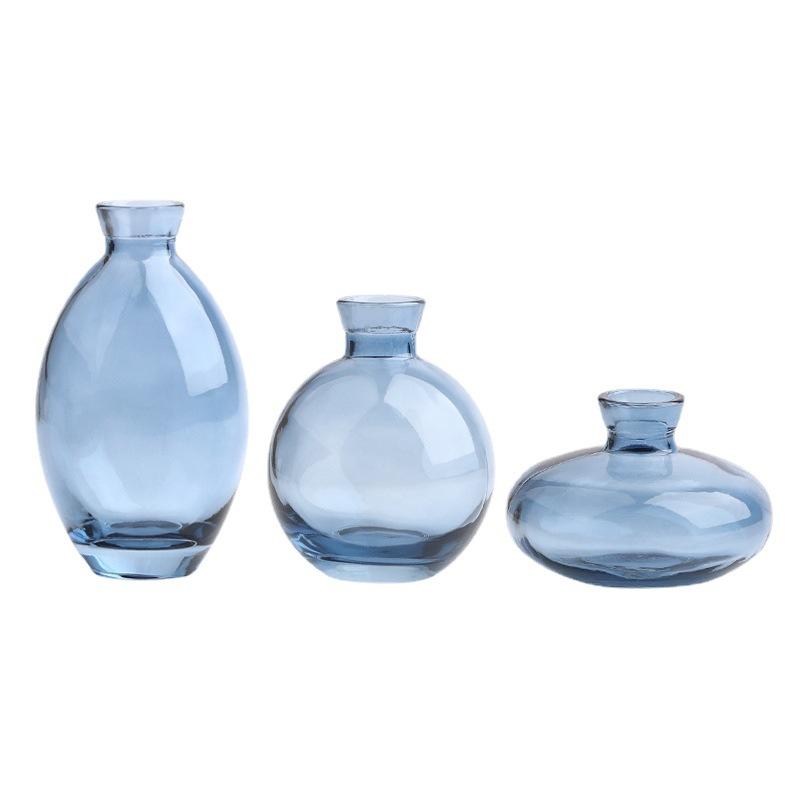 Classic Creative Vase Top Quality Glass Transparent Hydroponic Vase Living Room Flower Vase Home Decoration