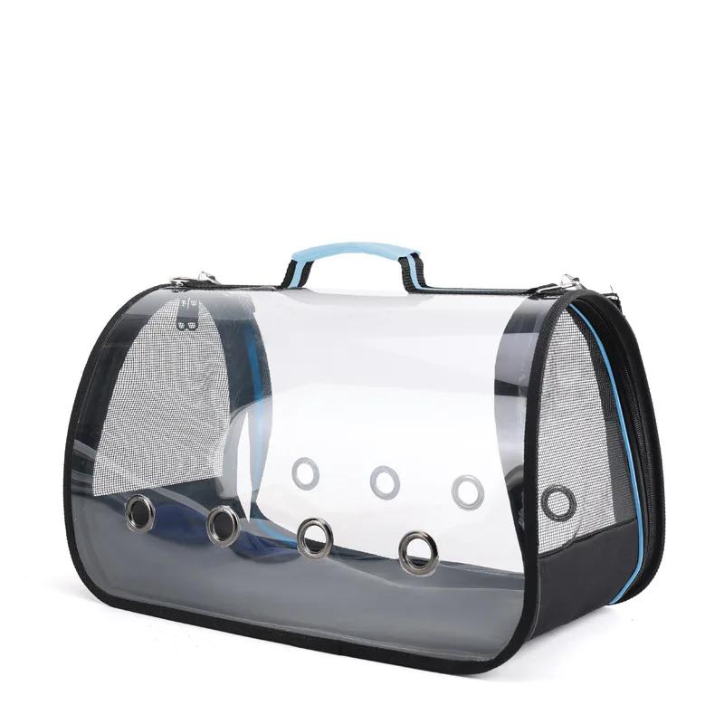 Portable Clear Bird Parrot Transport Cage Breathable Bird Carrier Travel Bag Small Pet Rabbit Guinea Pig Chinchilla Outdoor Bag