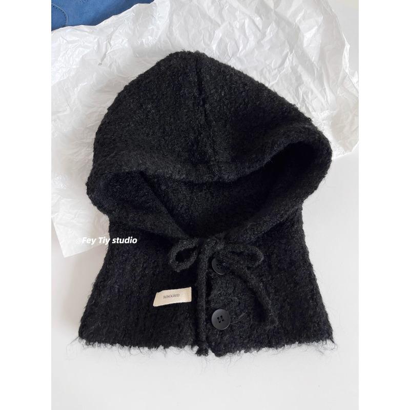 Balaclava New Autumn and Winter Warm Hat Scarf Integrated Woolen Hat