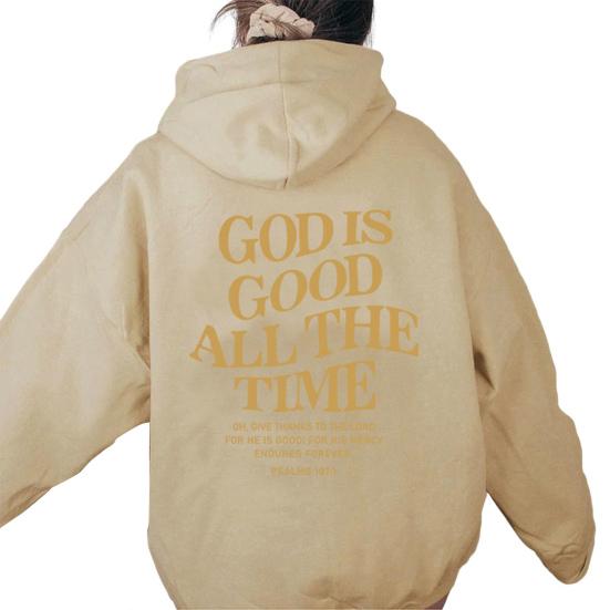 Unisex Fall Winter Hoodie Letter Print Hooded Long Sleeves Patch Pocket Loose Pullover Pure Color Sport Daily Wear Couple Top