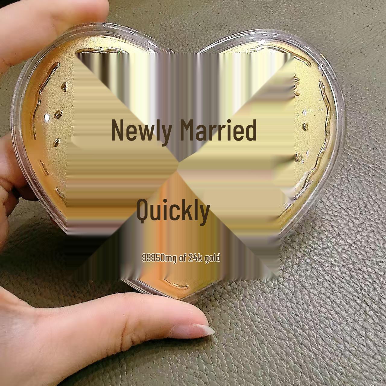 

Gold 999 Heart-Shaped Cake Gift Box for Valentine s, Birthday, Wedding, Qixi Festival - Perfect for Girlfriend
