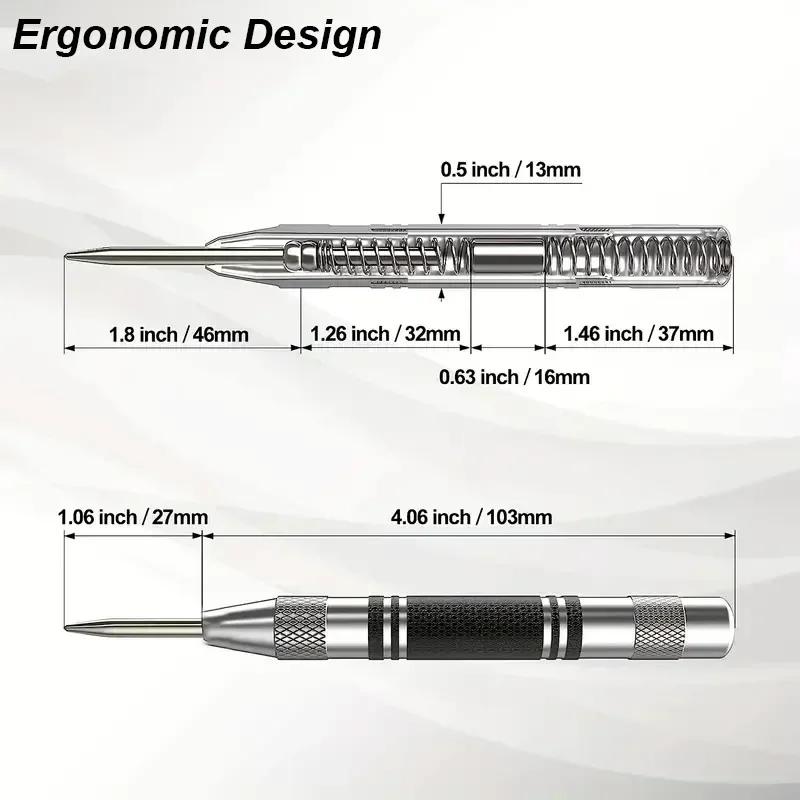 Automatischer Körner Schlagwerkzeug Fensterbrecher Holzbearbeitungs Körner Metallbohrwerkzeug Automatischer Körner Handwerkzeuge für Glas Metall Holz