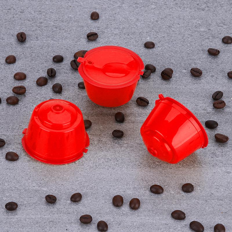 3Pcs Reusable Coffee Capsule Kits for Nescafe Dolce Gusto Machine Refillable Capsules Pod Compatible Filter Cups Dispenser