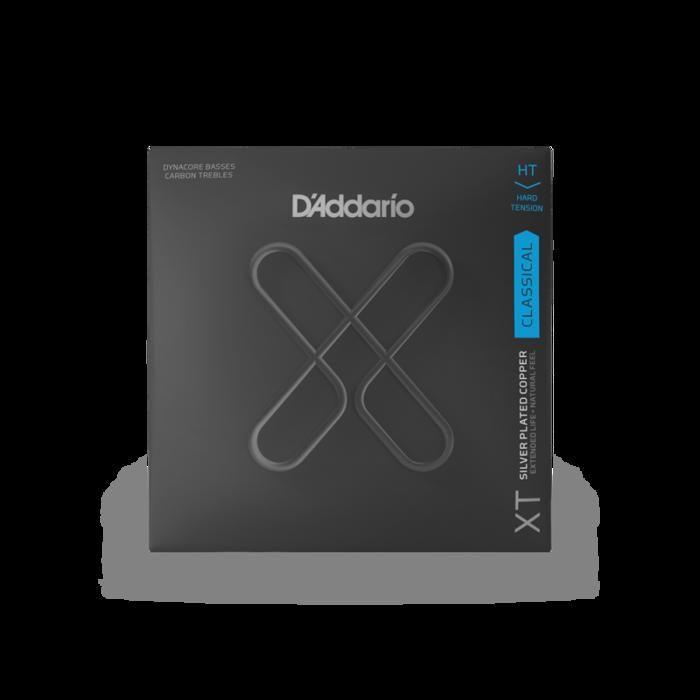 D'addario xtc46ff - jeu de cordes xt dynacore carbone guitare classique, tension hard