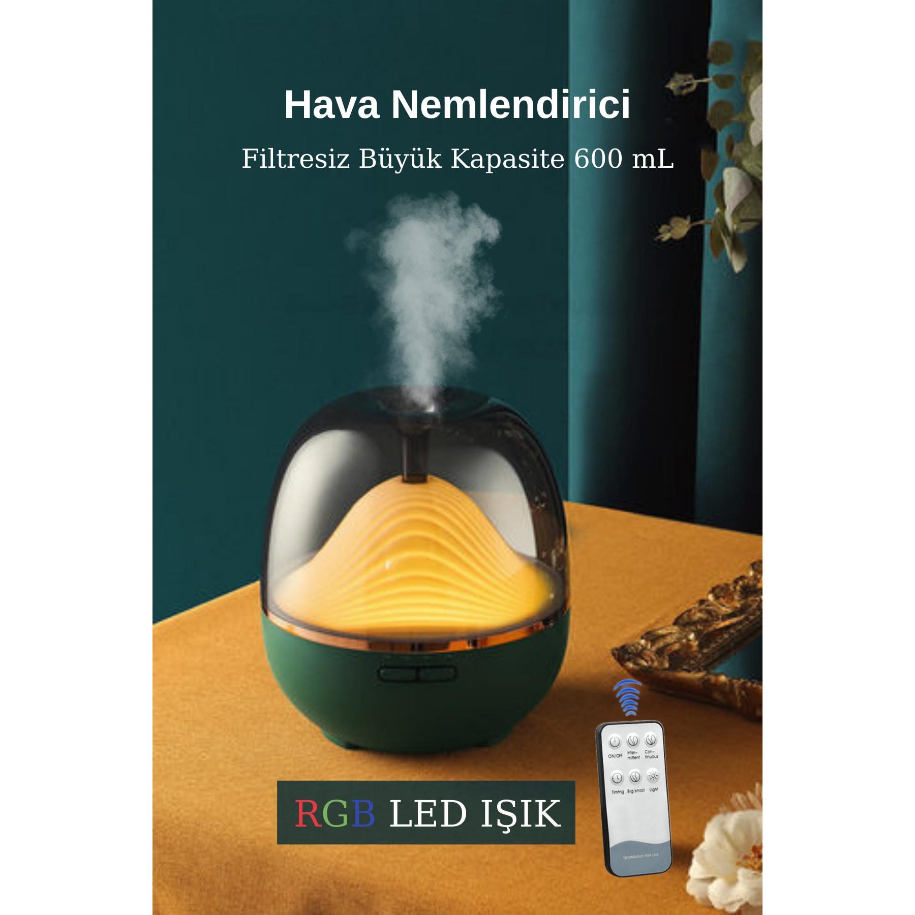 

Паровая машина для увлажнителя воздуха FLQUE без фильтра, 7 различных светодиодных фонарей, 600 мл, паровая машина