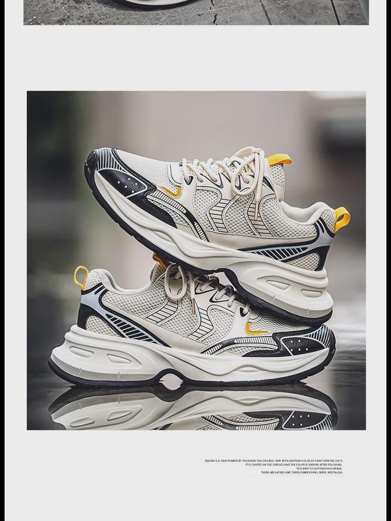 Retro-Laufschuhe für Herren – Atmungsaktive, lässige Sneakers in großen Größen für den Sommer