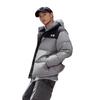 Li Ning Hot Pot Down Jacket Series Loose Short Stand Collar Zipper Long Sleeve Down Jacket Unisex Outerwear Thunder-Gray AYMV855-5