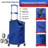 Waterproof Stair Climbing Cart with Storage Bag: Compact, Durable, and Ideal for Shopping