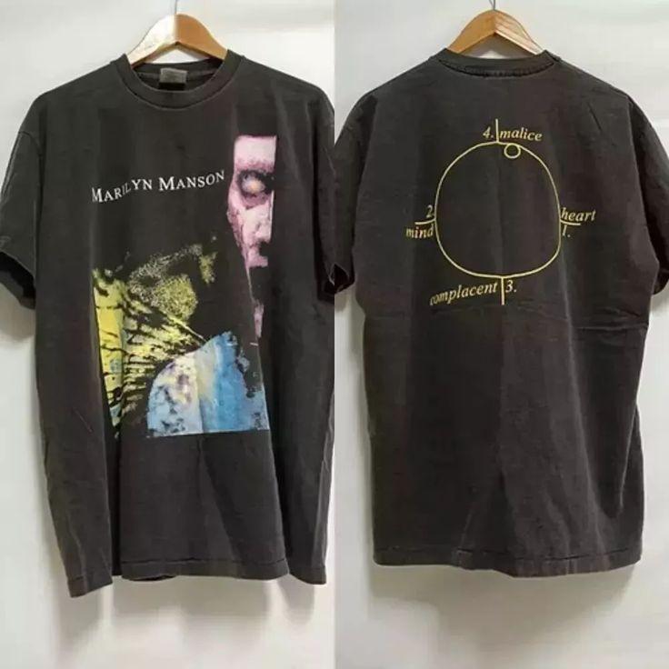 

26 Marilyn Manson Band Antichrist Superstar 1996 2 Side Unisex T-shirt Unisex T-Shirt M