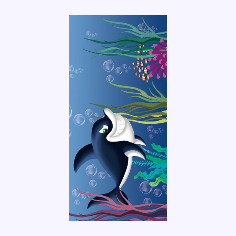 Quick-Dry Microfiber Double-Sided Beach & Sports Towel with Custom Digital Print