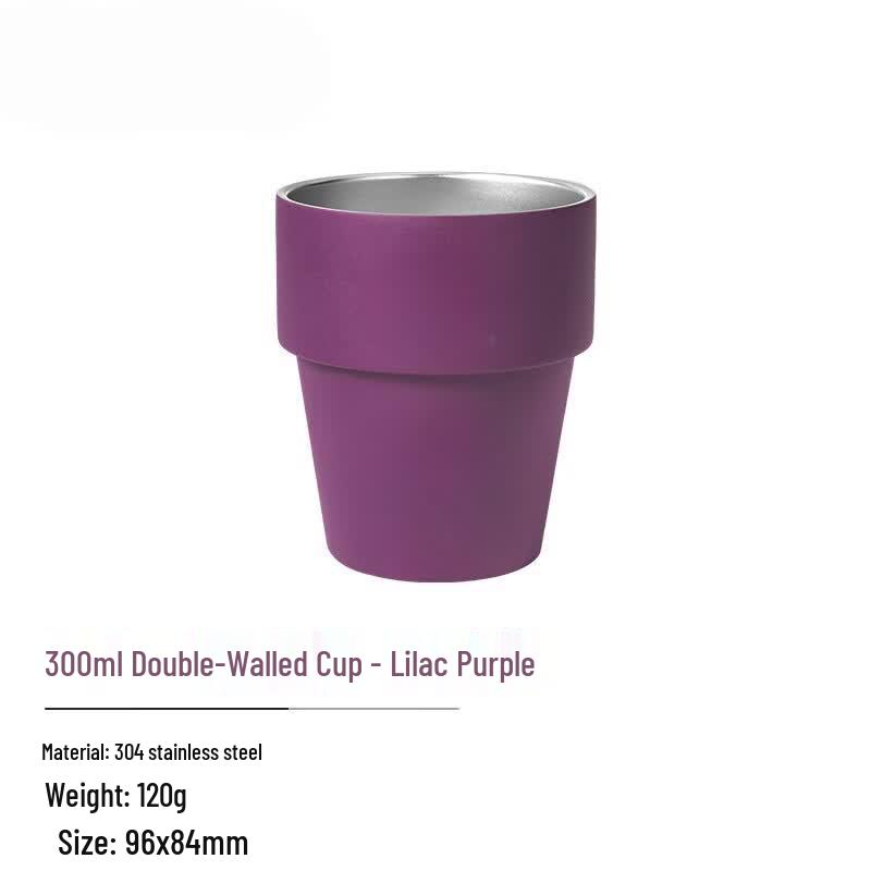 Gongziyu 300ML Stainless Steel Camping Cup