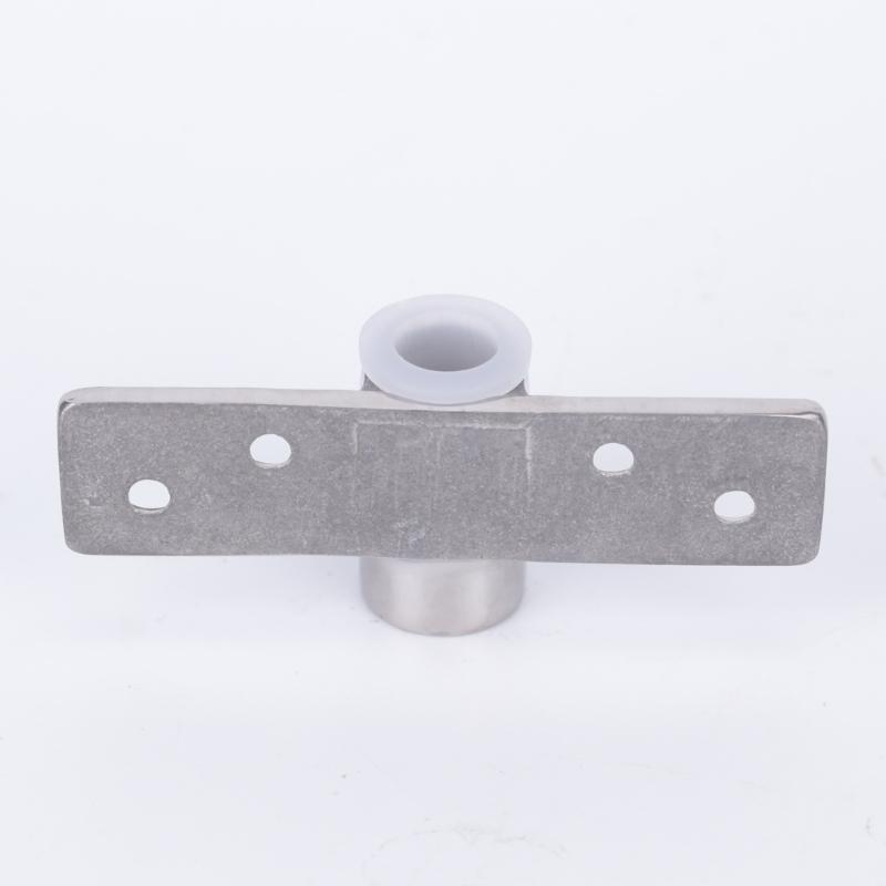 Side Mount Oarlock Socket Bracket 316 Stainless Steel Boat Hardware with Round Socket Base and Four Hole Mount for Marine Maintenance