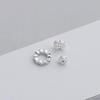 S925 Silver Wheel-Shaped Zircon Spacer Beads for DIY Necklace & Jewelry Making