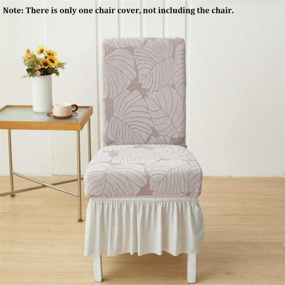 New Elastic Skirted Chair Cover Dustproof Thickened Living Room Chair Cover Soft Jacquard Chair Protective Case Decorative