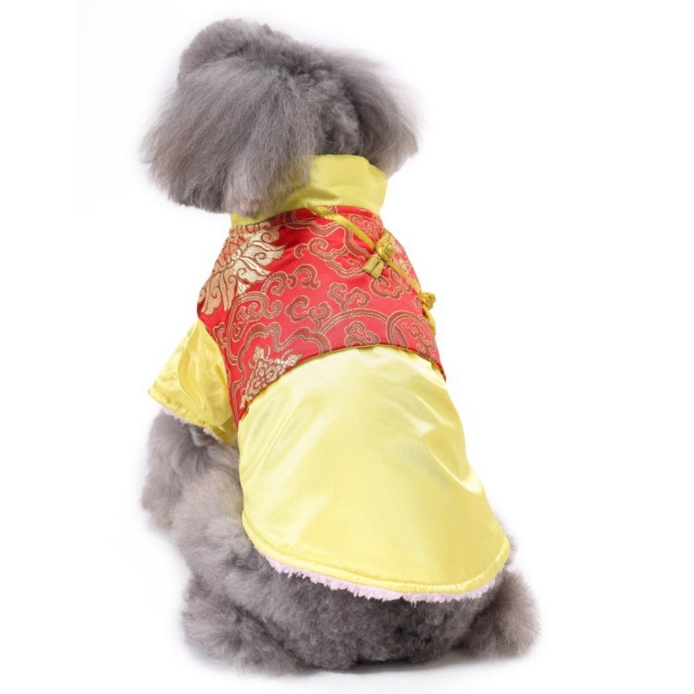 

Костюм Тан для питомца, новая китайская одежда для жениха на свадьбу, универсальная праздничная одежда для кошки и собаки XS