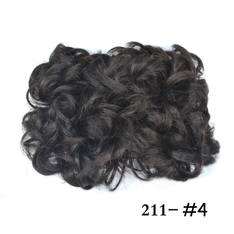 Chignon Updo Elastic Drawstring Hair Bun Pad In Black Brown Colors Straight Curly Hairpieces for Women Ladies