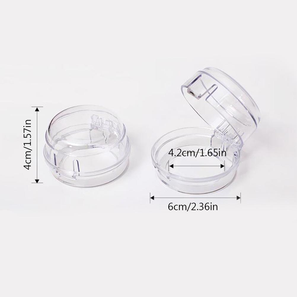 6Pcs Clear Stove Knob Safety Covers Child Safety Guards Heat Resistant Child Proof Lock for Oven