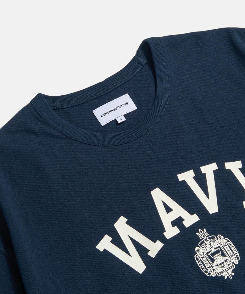 ESPIONAGE Marineakademie Schweres T-Shirt Marine