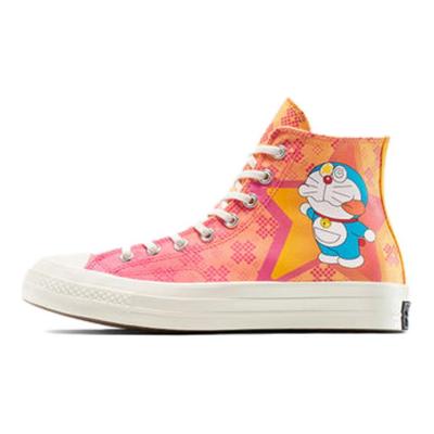 Doraemon x Chuck 70 High Habanero Gold Flamingo Unisex Trampki Pomarańczowe A15790C