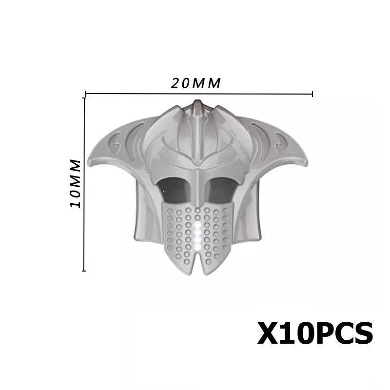 MOC Bausteine Mittelalter Ritter Soldat Actionfiguren Waffen Zubehör Schwert Speer Umhang Weste Helm Rüstung Geschenk Spielzeug Stein