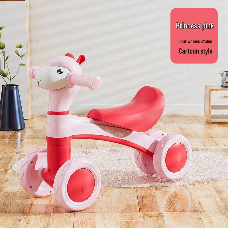 Children s Four-Wheel Balance Bike & Slide-Scooter for Ages 1-3