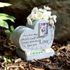Resin Pet Memorial Stone with Photo Dog Grave Creative Cat Puppy Tombstone Small Animal Sacrifice Monument Handicraft Ornaments
