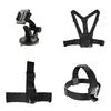 Essential Accessories Kit Compatible for GoPro 13/12/11/10/ 9 Accessories Kit Pack with Head Chest Wrist Strap+Bike Mount