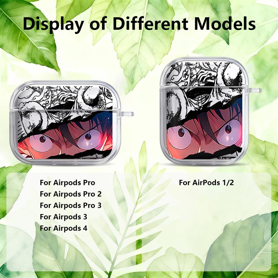 Case For Airpods Pro2 4 Pro3 2 3 1 Pro Clear Earphone Cases Cover Cool One Piece Luffy Zoro