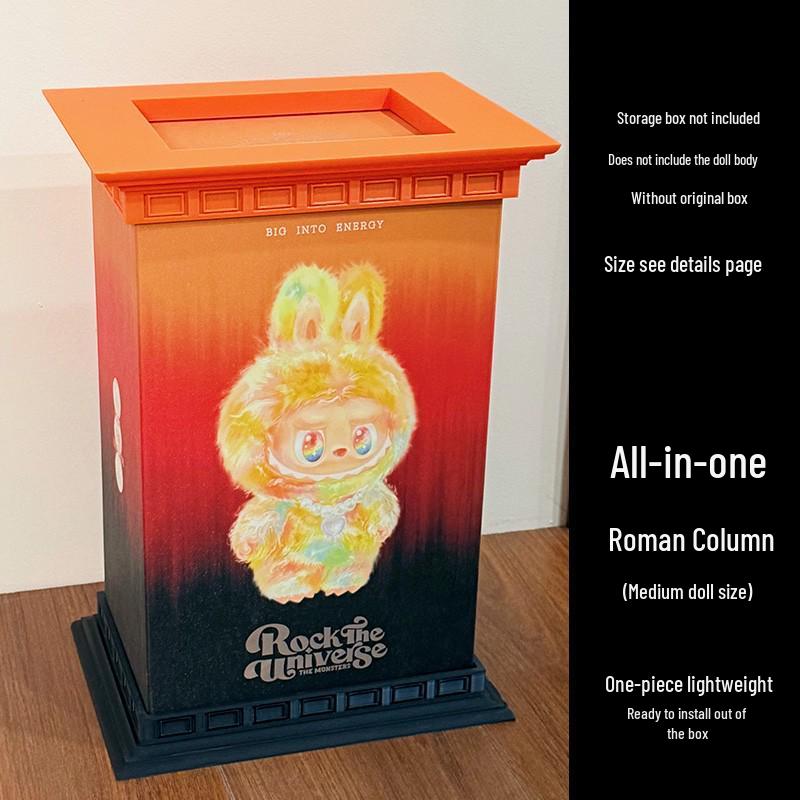 Labubu Treasure Vault Acrylic Display Box - Dustproof and Transparent for Trendy Toy Storage