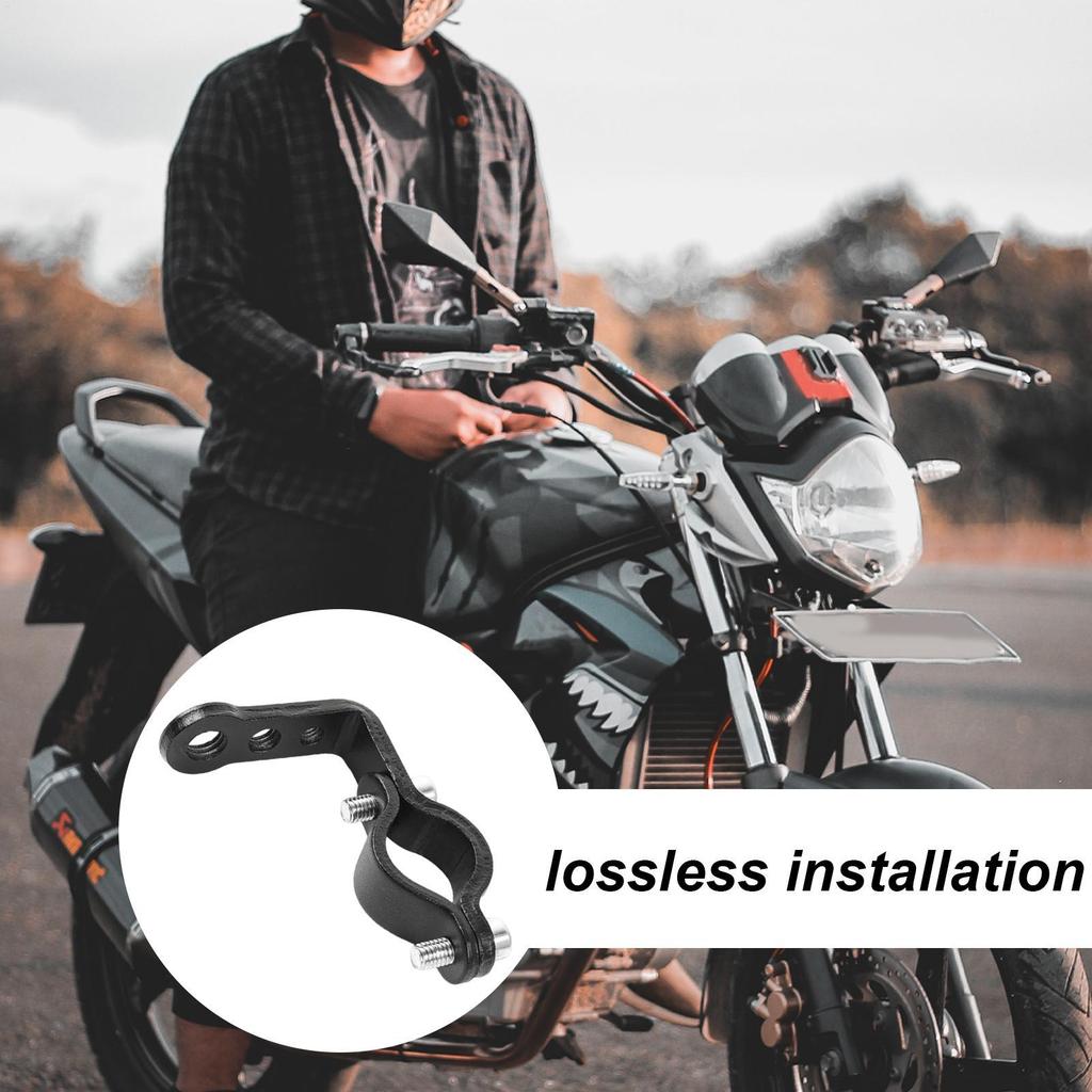 Motorcycle Mirror Mount Motorcycle Handlebar Extension Motorbike Spotlight Bracket for Headlight Phone Navigation Scooter Dirt