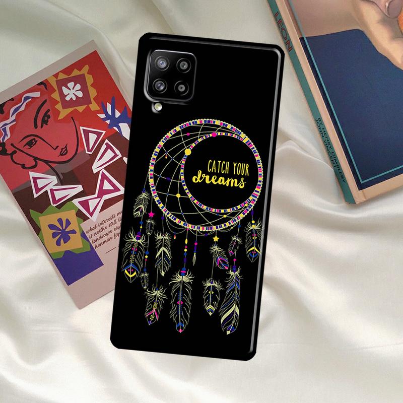 Retro Feather Dreamcatcher Case For Samsung Galaxy A56 A36 A06 A13 A53 A32 A12 A22 A52 A35 A26 A16 A55 A15 A54 A34 A14