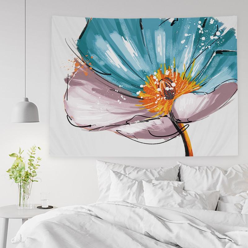 

Nordic Simple Illustration Tapestry Rectangular Printed Wall Hanging Cloth for Living Room Bedroom Bedside Background Decoration 74x94cm(29x37in)