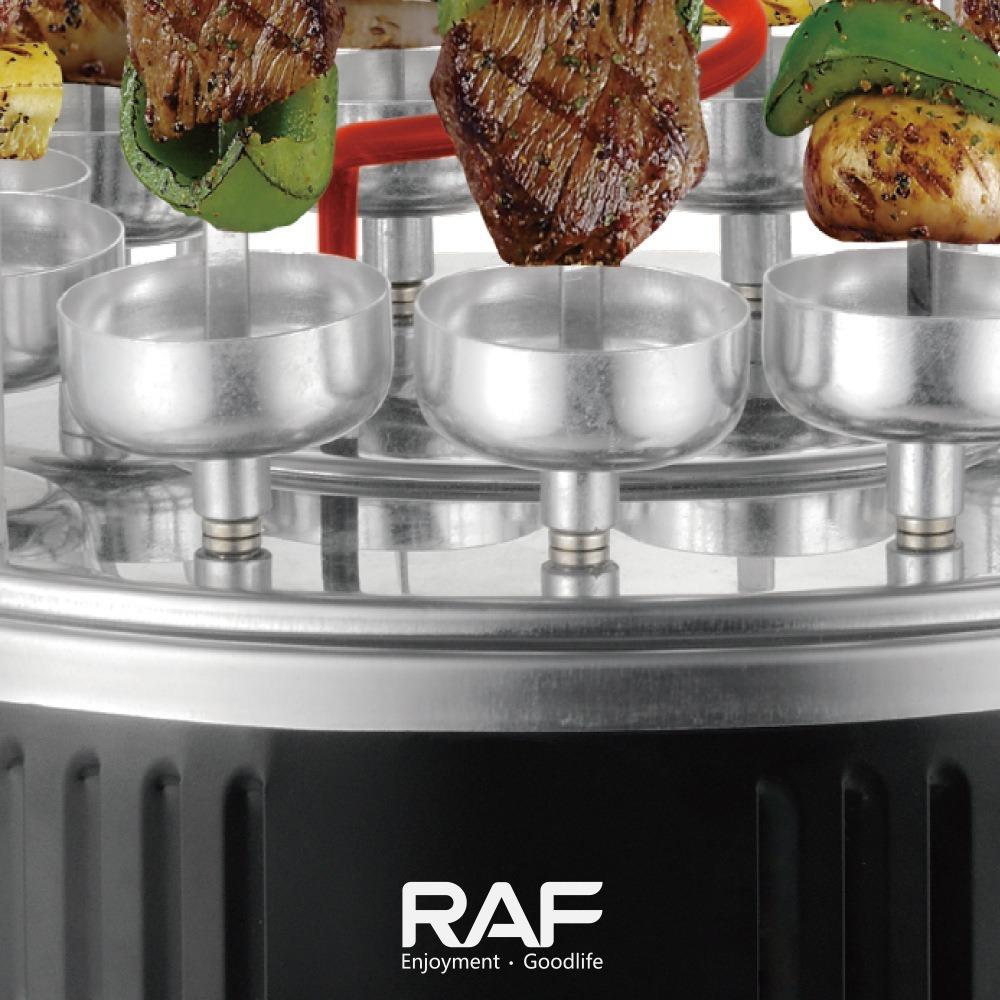 Multifunctional Home BBQ Grill & Skewer Rotisserie – Smokeless Charcoal Grill with Rotating Skewer Function