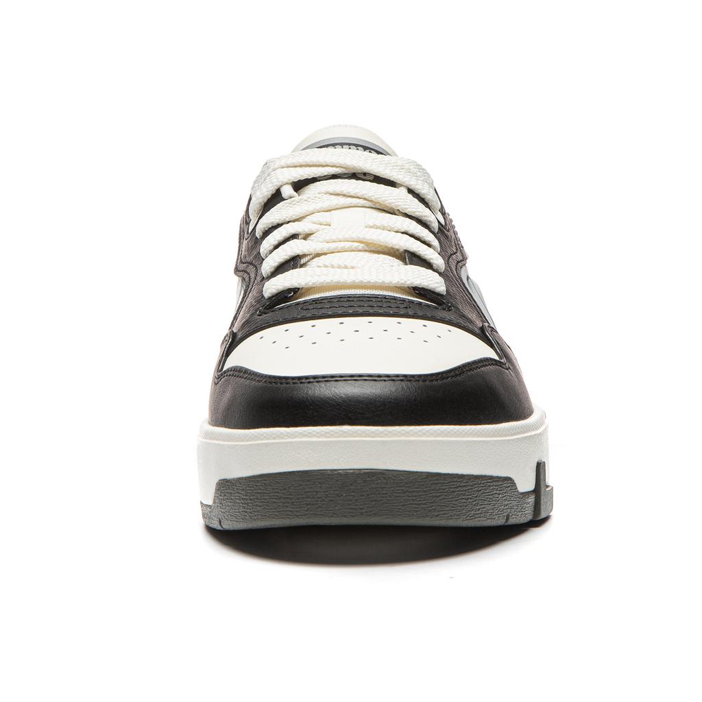 Li Ning Common 80s Fashion Classic Comfortable Sports Versatile Campus Street Trend Low-Top Skate Shoes Men sneaker Black Champagne White AGCW037-1